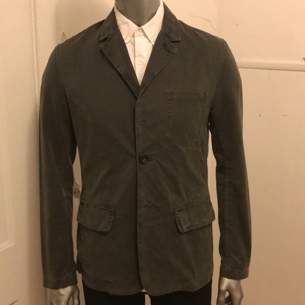 James Perse canvas two button jacket